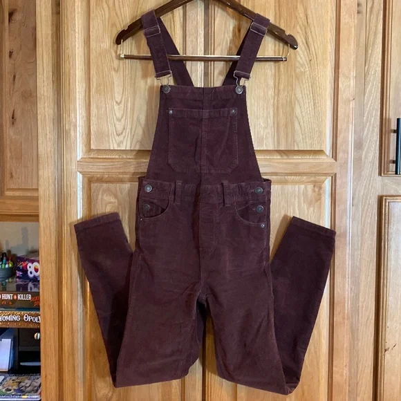 Free People corduroy bibs - Picture 1 of 9